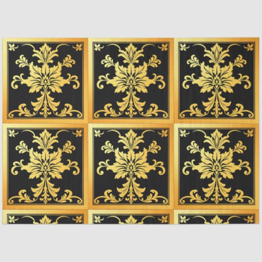 Papier Mousseline Collection florale tendance de luxe (Recto)