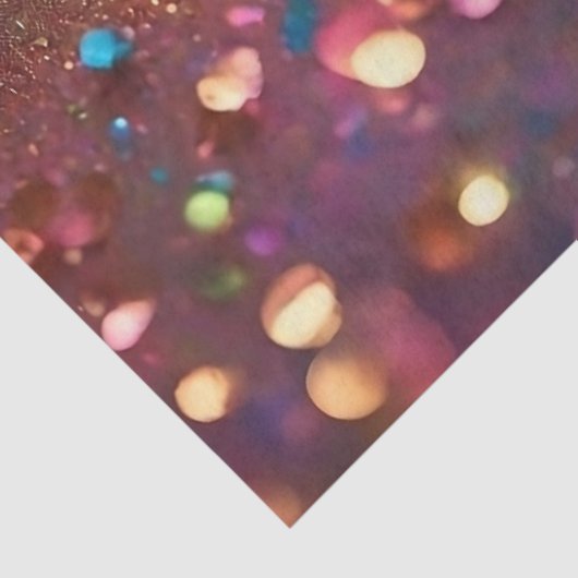 Papier Mousseline Collection Holographique Opale parties scintillant (Détail)