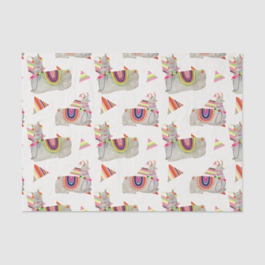 Papier Mousseline Collection Llamarama Motif II (Recto)