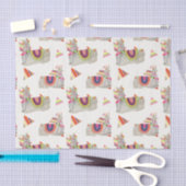 Papier Mousseline Collection Llamarama Motif II (Artisanat)