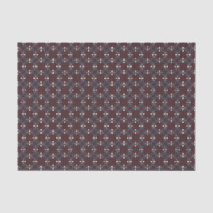 Papier Mousseline Collection lugubre Bourgogne Marine Fleur des Prai