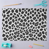 Papier Mousseline Collection Luxe White Leopard Elégante (Artisanat)