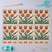 Papier Mousseline Collection magnifique Tulipes modernes (Artisanat)