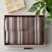 Papier Mousseline Collection moderne Brown Blanc Luxe Linge Texture (Cadeau)