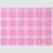 Papier Mousseline Collection moderne Plaid Pink Heart (Recto)