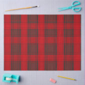 Papier Mousseline Collection moderne Tartan Rouge traditionnel (Artisanat)