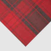 Papier Mousseline Collection moderne Tartan Rouge traditionnel (Détail)