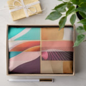 Papier Mousseline Collection populaire Abstraite rétro carré (Cadeau)