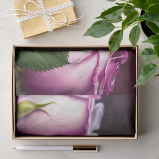 Papier Mousseline Collection rose Et Chien Blanc (Cadeau)