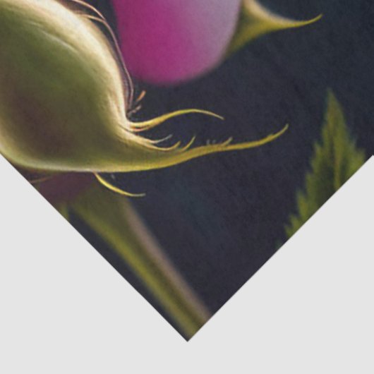 Papier Mousseline Collection rose Et Mignonne Chien (Détail)