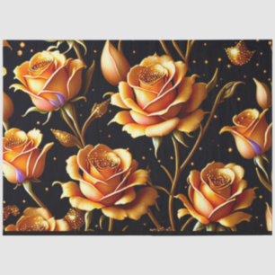 Papier Mousseline Collection Rose tendance de luxe Big Gold