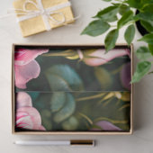 Papier Mousseline Collection roses Et Petits Chiens (Cadeau)