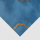Papier Mousseline Collection tendance en marbre bleu azur or (Détail)