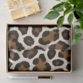 Papier Mousseline Collection tendance Leopard blanc haut de gamme (Cadeau)