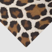 Papier Mousseline Collection tendance Leopard blanc haut de gamme (Détail)