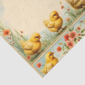 Papier Mousseline Collection vintage de Pâques Petits Poulet (Détail)