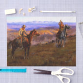 Papier Mousseline "Collectionneurs de péages" Western Art de Charles (Artisanat)