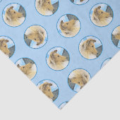 Papier Mousseline Collie Peinture Rough Sable Merle Original Chien A (Détail)