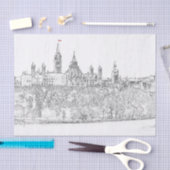 Papier Mousseline Colline du Parlement à Ottawa - Ontario, Canada (Artisanat)