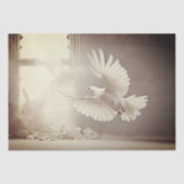 Papier Mousseline Colombe blanche (Recto)