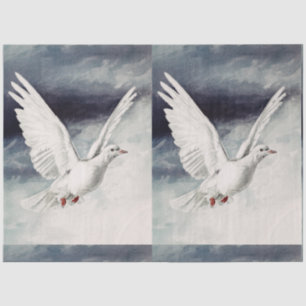 Papier Mousseline Colombe du Saint-Esprit Confirmation religieuse et
