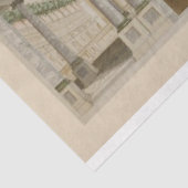 Papier Mousseline Colonnes et statues architecturales Papier de déco (Détail)