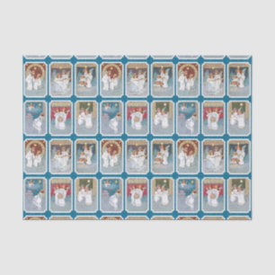 Papier Mousseline Colorant Victorien Noël Angel Collage