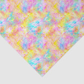 Papier Mousseline Coloré arc-en-ciel Hippie Tie Dye (Détail)