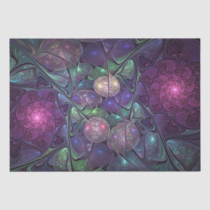 Papier Mousseline Coloré brillant Art Abstrait Fractal moderne