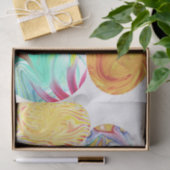 Papier Mousseline Coloré Elégant OEufs de Pâques Papier Tissu (Cadeau)