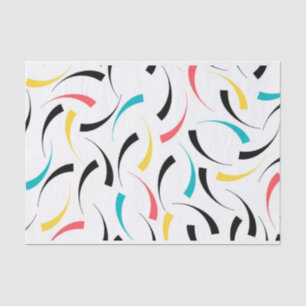 Papier Mousseline Coloré, gai, moderne, graphique urbain tendance