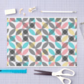 Papier Mousseline Coloré, moderne, gai, géométrique circulaire (Artisanat)
