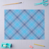 Papier Mousseline Colorful Blue Winter Spring Summer Stripes Pattern (Artisanat)