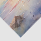 Papier Mousseline Colorful Boat on the Water Decoupage (Détail)