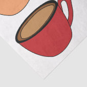 Papier Mousseline Colorful Coffee Cup Pattern (Détail)