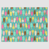 Papier Mousseline Colorful Ice Cream Pattern Summer  (Recto)
