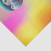 Papier Mousseline Colorful Macaw Parrots On A Branch-45739 (Détail)