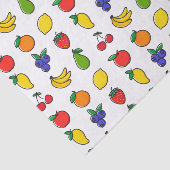 Papier Mousseline Colorful Mixed Fruit Pattern (Détail)