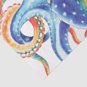 Papier Mousseline Colorful Octopus Watercolor (Détail)