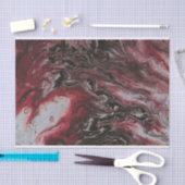 Papier Mousseline Colorful Pastel Rouge Abstrait Fluid Art peint (Artisanat)