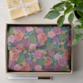 Papier Mousseline Colorful Rose Floral Flower collage (Cadeau)