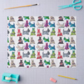 Papier Mousseline Colorful Scotties (Artisanat)