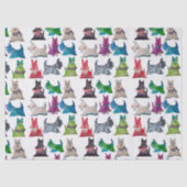 Papier Mousseline Colorful Scotties (Recto)