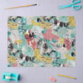 Papier Mousseline Colorful Urban Graffiti Pattern (2) (Artisanat)