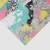 Papier Mousseline Colorful Urban Graffiti Pattern (3) (Détail)