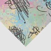 Papier Mousseline Colorful Urban Graffiti Pattern (4) (Détail)