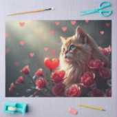 Papier Mousseline Colourful Romantic Cats Tissue Paper (Artisanat)
