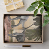 Papier Mousseline Combat de dinosaures d'Aucasaurus - 3D rendent (Cadeau)