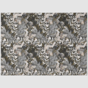 Papier Mousseline Combiné, ethnique, africain.