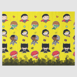 Papier Mousseline Comics DC   Justice League - Anniversaire de Chibi